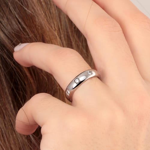 Collezione Love Rings in acciaio e cristalli SNA41 Visita lo Store di MorellatoMorellato Anello da donna 