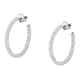 Earrings a Circle - Creole Silver, ⌀50mm