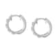 Earrings a Circle - Creole Silver, ⌀17mm