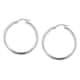 Earrings a Circle - Creole Silver, ⌀40mm