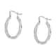 Earrings a Circle - Creole Silver, ⌀18x28mm